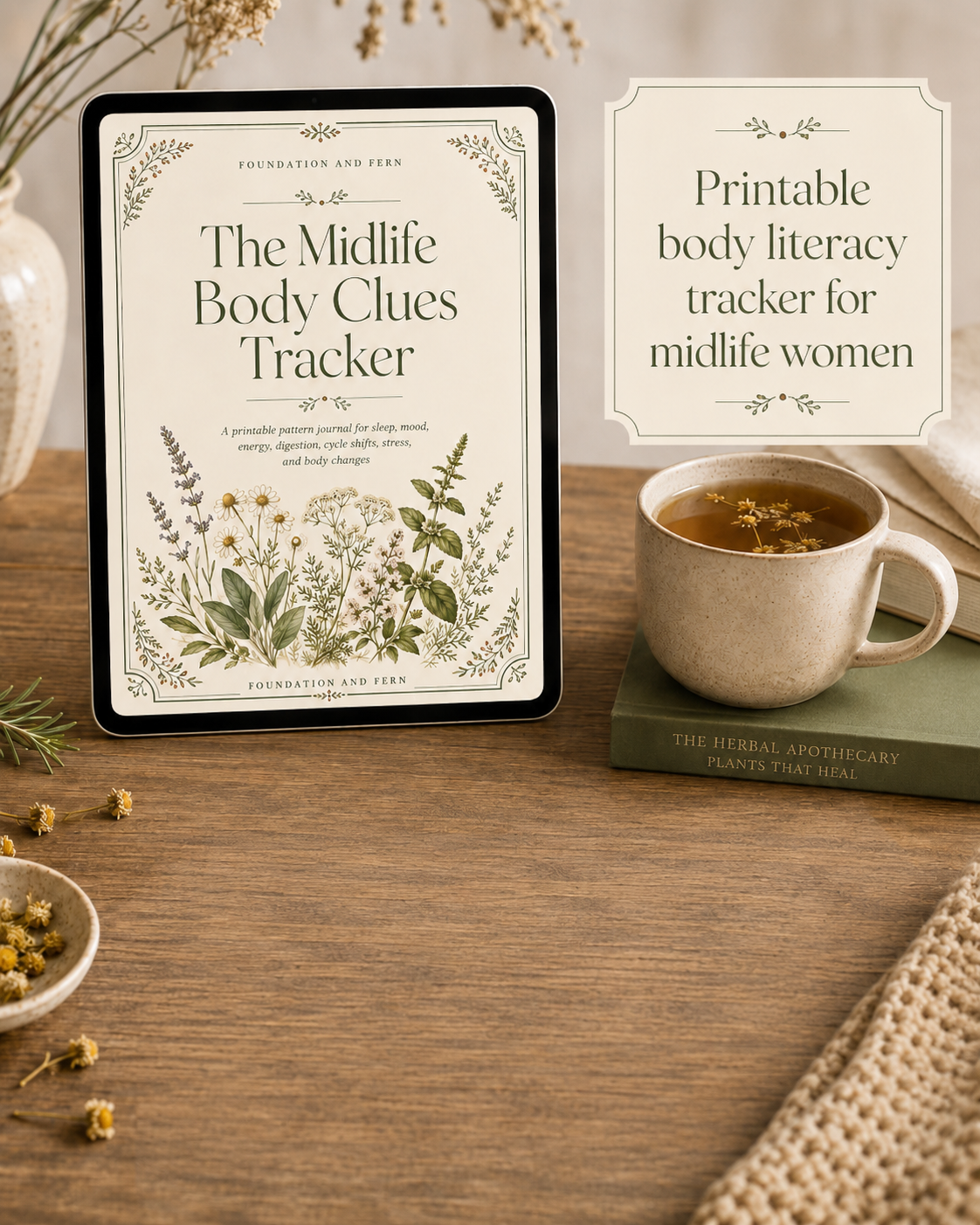 The Midlife Body Clues Tracker | Printable Perimenopause Journal