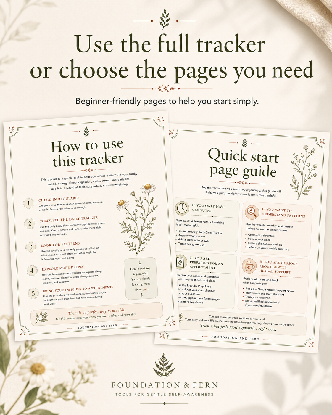The Midlife Body Clues Tracker | Printable Perimenopause Journal