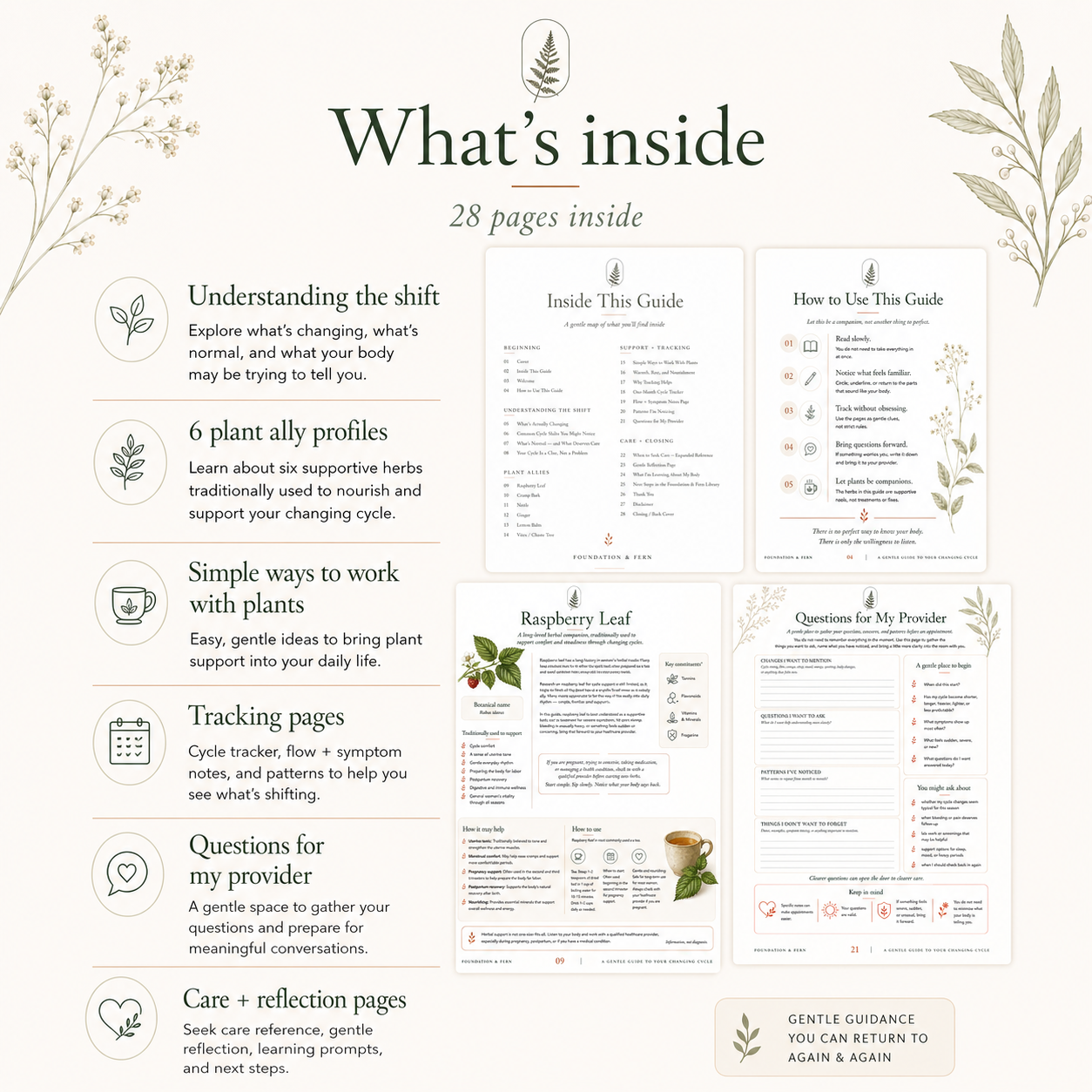 A Gentle Guide to Your Changing Cycle | Printable Cycle Support Guide